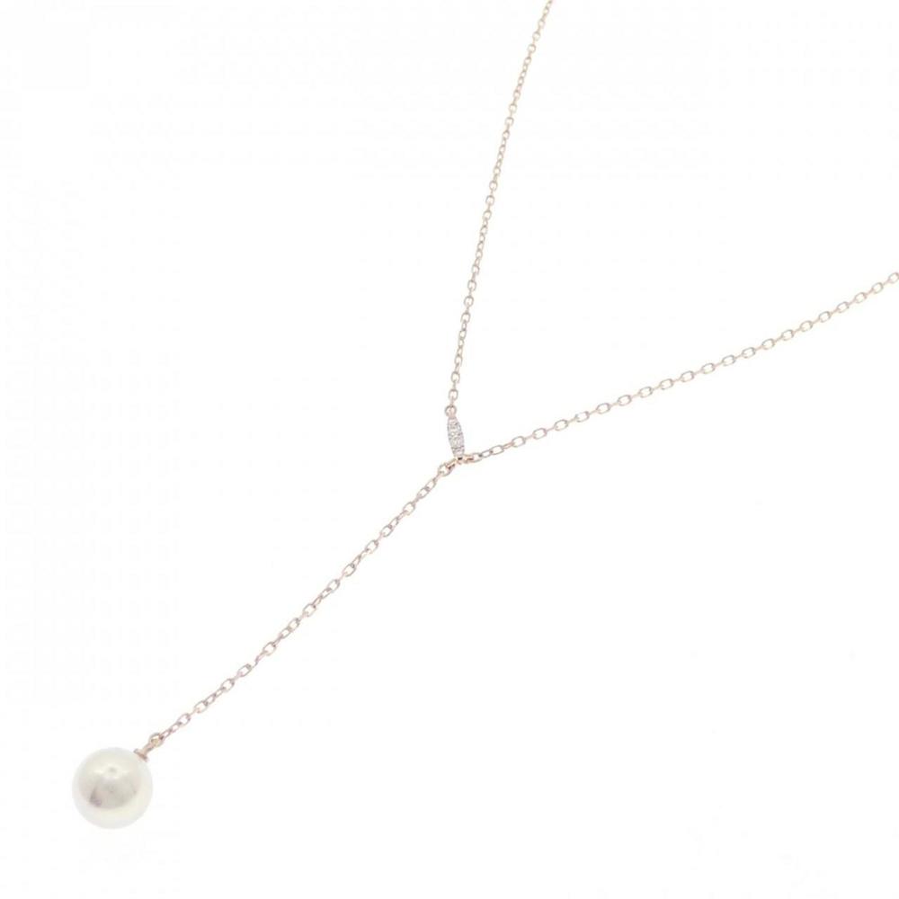 Mikimoto Pearl necklace Gold Rose Gold necklace - Picture 2 of 7